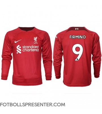 Liverpool Roberto Firmino #9 Hemma Matchtröja 2022-23 Långärmad